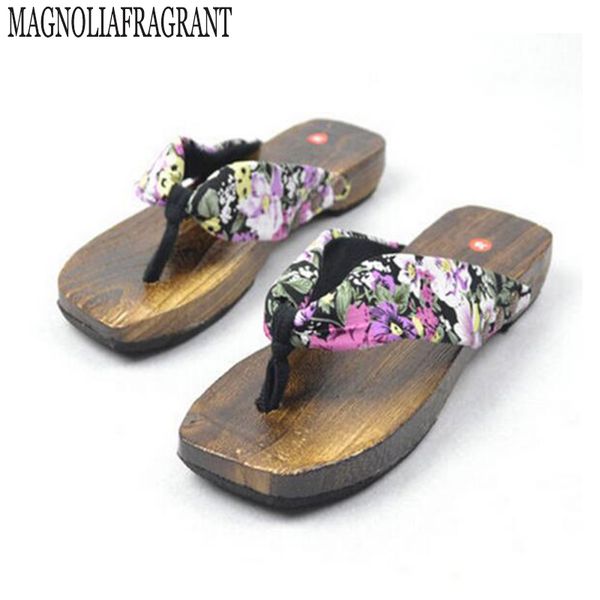 

men and women japanese samurai clogs wood sandals unclogs shoes flat wood heel square toe shoes summer plank sandals w208, Black