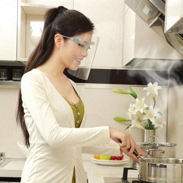 

бытовые защитные маски для лица прозрачная защита от брызг масла защита лица кухня повар мужчины и женщины удобно использовать