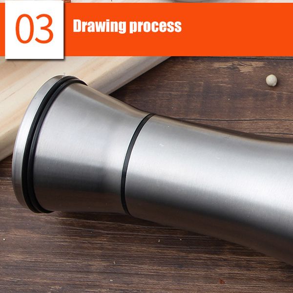 

304 из нержавеющей стали grinder регулируемая грубость peppercorn соль мельница шейкеры hogard