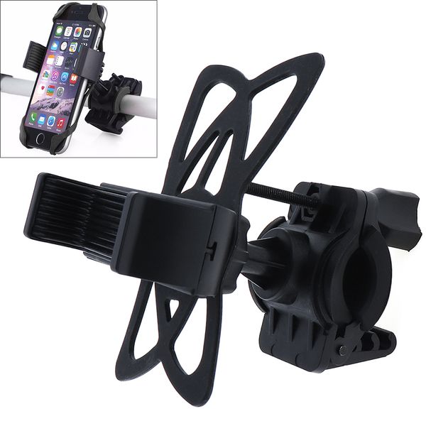 

gub bicycle handlebar phone mount holder with silicone support band for iphone samsung gps universal