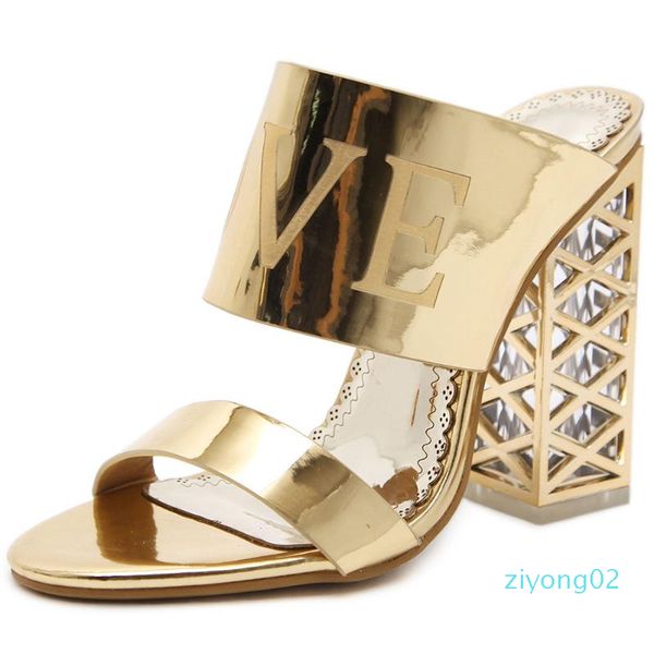 

sarairis brand new hollow out block high heels women shoes brand design summer sandal mules slippers woman z02, Black
