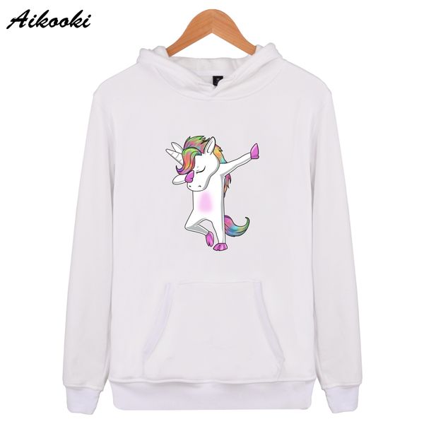 

2019 fashion nicorn hooded sweatshirts women hoodies girl's sweatshirts fashion harajuku sweatshirt long sleeve casual pullover, Black