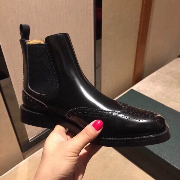 

2019 counter quality black slip on women ankle fashion ankle boots