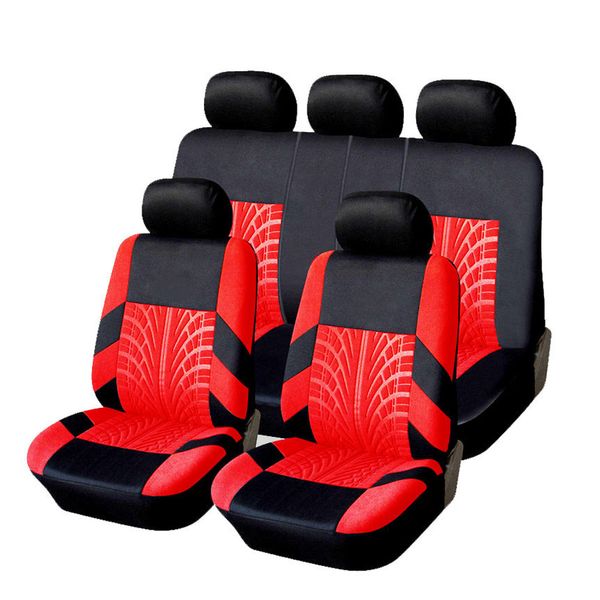 

car seat covers set universal fit most cars covers with tire track detail styling car seat protector black