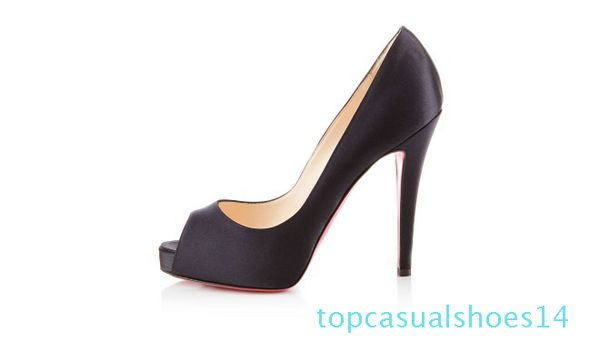 

2019 classic red sole high heels patent leather wedding women mens brand red bottoms platform peep-toes sandals designer dress shoes t14, Black