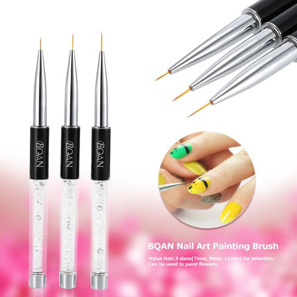 Linea di pittura per nail art Pennelli Penna per punteggiatura Gel UV Unghie Liner Pennello per smalto Manicure Dot Penne Strumento per unghie 7-11mm