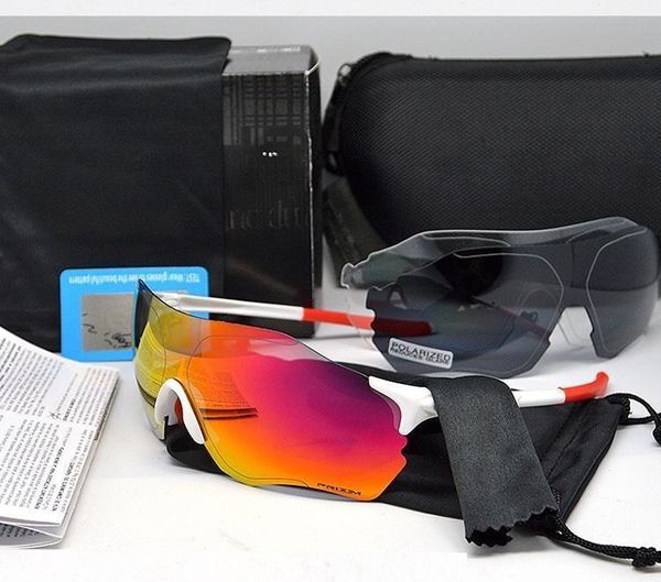 

ev zero cycling eyewear o brand мужская мода поляризованные солнцезащитные очки tr90 открытый женский спорт беговые очки красочные, поляризо, White;black