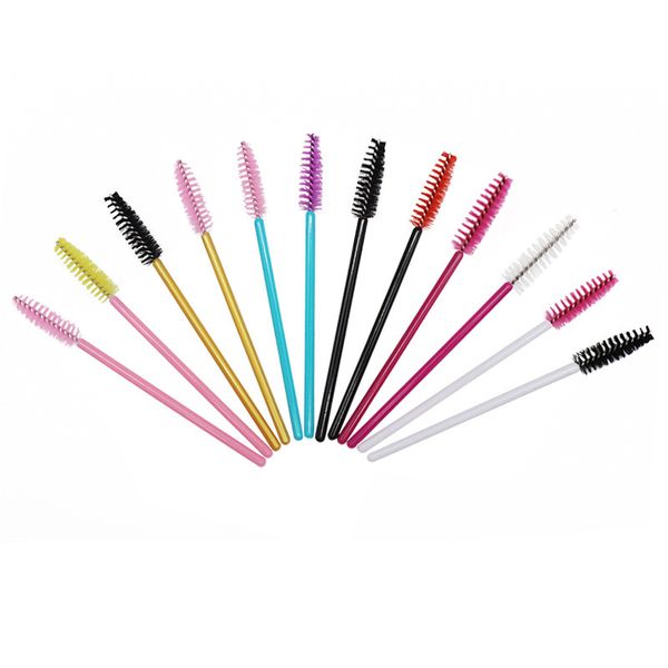 

disposable colorful eyelash brush mascara wands eye lash curler eyelashes comb makeup brushes eyes cosmetic tool