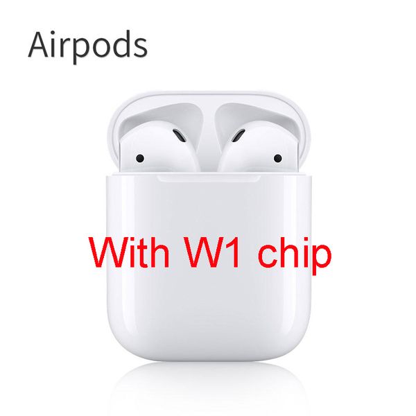 

New 2019 w1 chip bluetooth double ear earphone head et a airpod 1 1 work touch voice control original quality aaa for io android