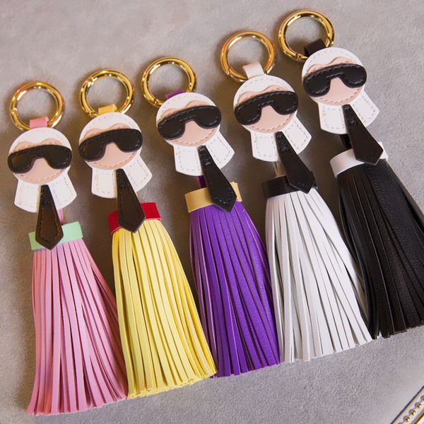 

Hot Sale 9 Colors Luxury Bag Keychain Lace Flowers Tassel Pendant Key Chain Keyring For Women Accessories Jewelry Christmas Gift H995F