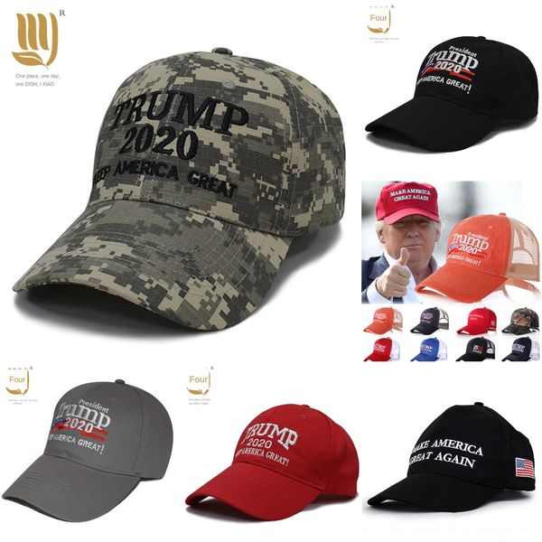

28etd camouflage donald trump embroidery baseball cap 2020 3d great keep hat america hatflag star letter camo adjustable, Blue;gray