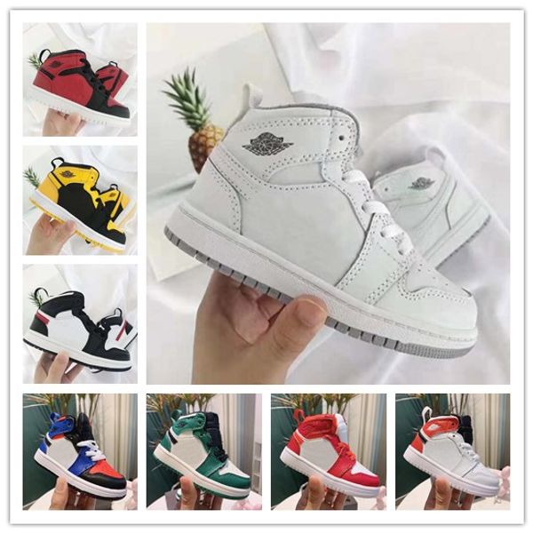 

travis scotts 1s baby kids basketball shoes designer mid cactus jack sneakers children sports shoes boy girl toddler trainer running shoes