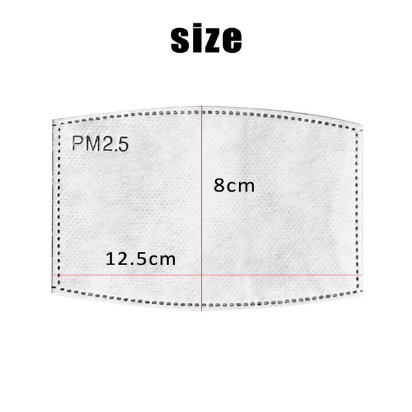 

10cs pm2.5 haze pollution mouth anti dust mad activated carbon filter paper health care mask gasket