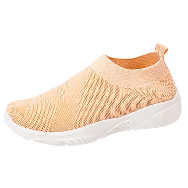 

kancolle women's outdoor sneakers sport shoes solid slip on mesh breathable comfortable women running shoe ladies sneakers 108#4