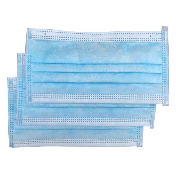 

3 ply disposable face masks elastic ear loop for non woven dust protection sanitary mask