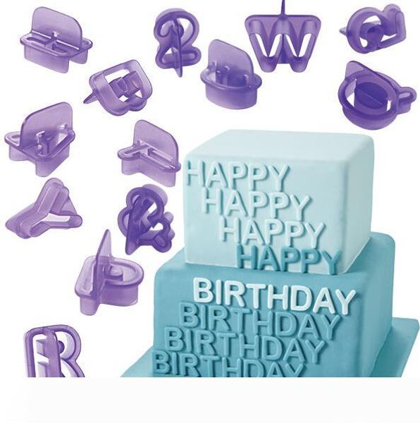 

1set(40pcs) alphabet letter cookie cutters cake decorating molds sugarcraft chocolate moulds baking accessories kitchen supplies