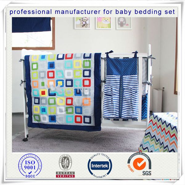 

5pcs/set newborn 100% cotton bedding crib skirt bumper baby cot set quilt blanket baby bedding set print
