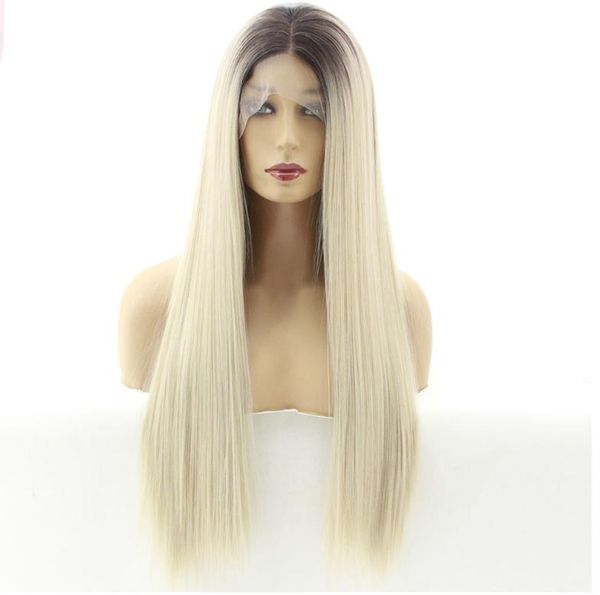 

150 densitys brazilian honey blonde human hair lace front wigs color 613# straight thick glueless full lace human hair wigs with baby hair, Black;brown
