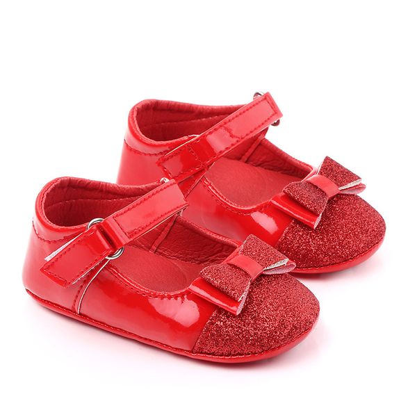 

новорожденный ребенок обувь девушка 2019 новорожденных малыши первых ходунки sapatos infantil белых красного bowknot ребёнка обувь