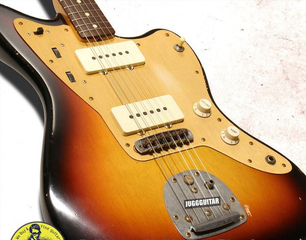 

Cu tom hop ma terbuilt 58 jazzma ter relic by john engli h unbur t electric guitar anodized gold pick guard lightly lim c hape neck