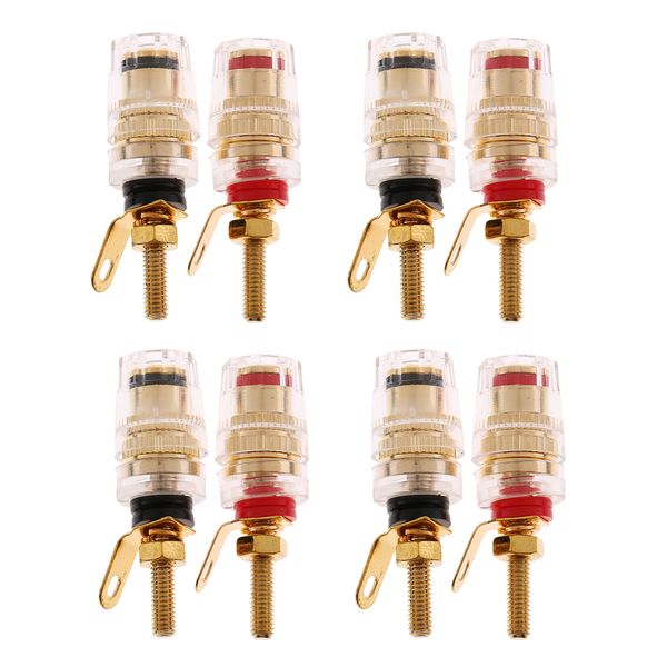 

8x mini amplifier terminal binding post banana plug jack