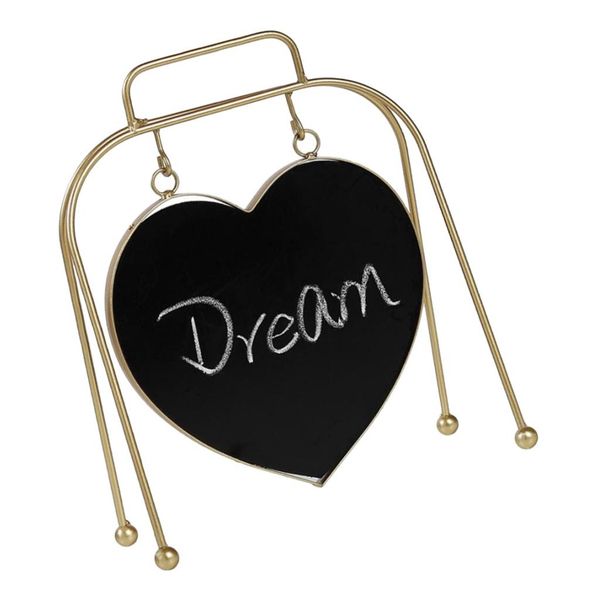 

nordic style mini heart shaped blackboard message board с металлической подставкой