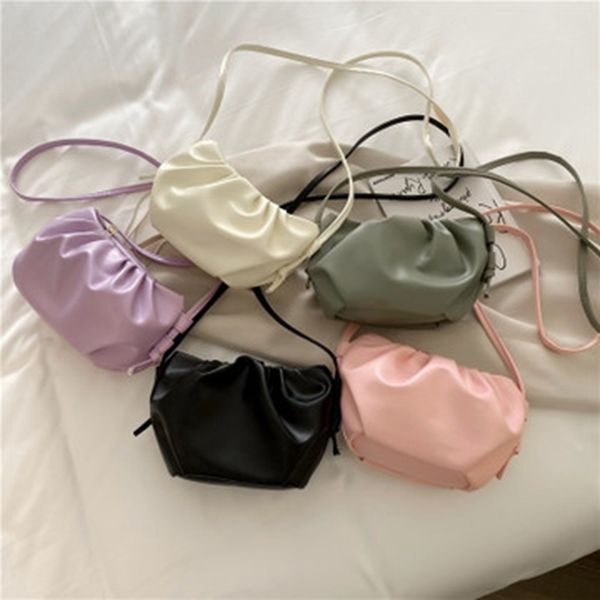 

women's bag 2020 spring and summer new korean version of the shoulder bag solid color waist fashion tide diagonal