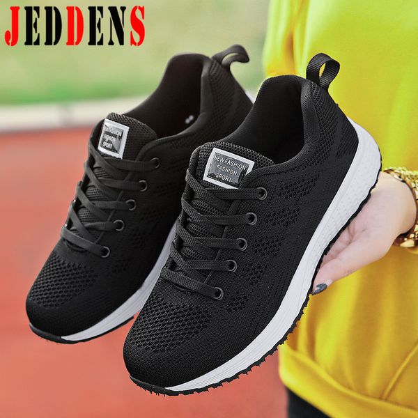 

women's sports shoes female autumn black sneakers big size ladies running shoes air flat sports for women low shoe q9