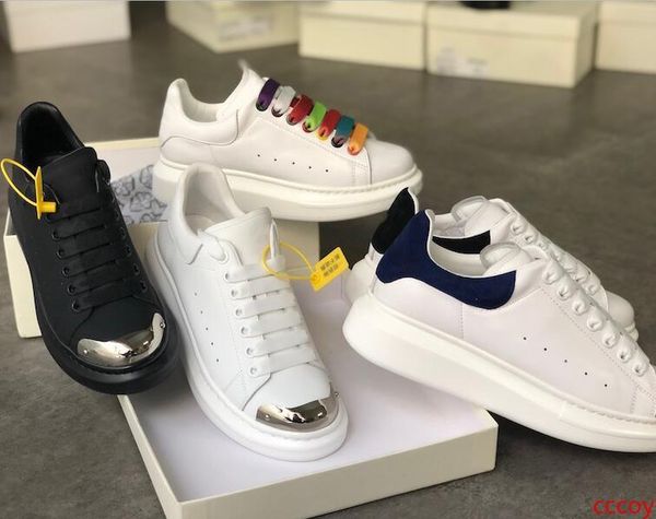 

2020 fashion luxury women men platform shoes real leather lace-up oversized sole sneakers real leather designer shoes with