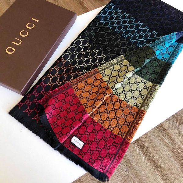 

fashion luxury scarf popular long section winter scarf wool scarves tide brand man and woman shawl scarf fashion 140x140cm, Blue;gray