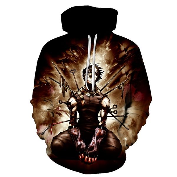 

2019 fashion wholesales fashion clothing 3d printing sweatshirt pullover hoodies a1, White;black