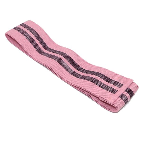 

66cm pink cotton fitness elastic band yoga exercise hip resistance band tension