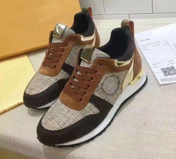 

2019 popular luxury casual shoes designer sneakers fashion women men trainers walking summer breathable run away shoes, Black