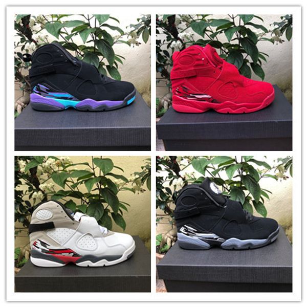

new 8 viii red black blue grey 8s low men basketball shoes sports sneakers outdoor trainers size 8-13