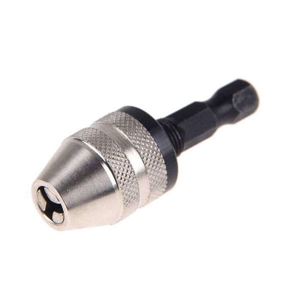 

new 1/4" 0.3~3.6mm quick change keyless drill bit chuck screwdriver impact driver adaptor hex shank adapter converter