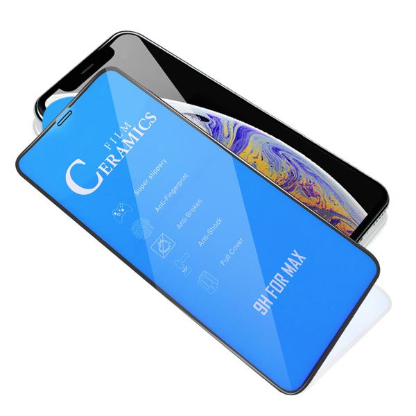 

for iphone 11 pro max xs max xr x 8plus tempered screen protector full curved pmma+pc glass-like bendable not tempered glass new technology