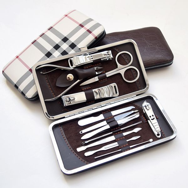 

stainless steel 12-piece nail clippers cut manicure nail clippers set tools get rid of dead skin grinding armour pedicure knife