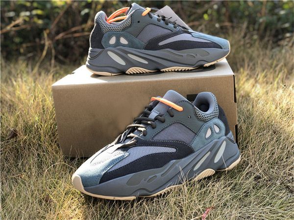 

2019 нове ађенине originals 700 teal иний аиекий wave runner solid gray kanye west fw2499 еловек ж, Black