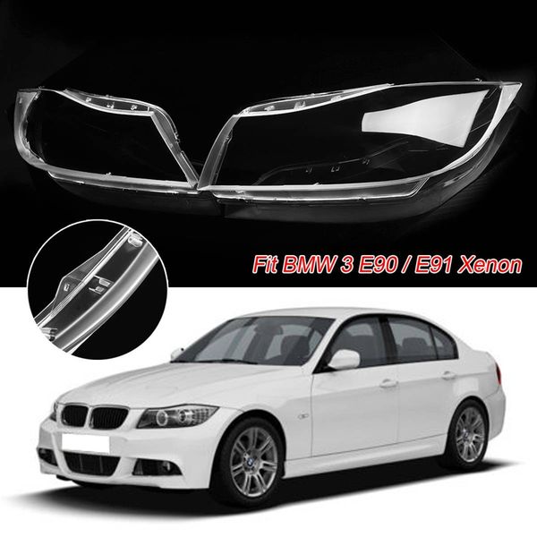 

car headlight xenon lens shell cover for 3 e90 sedan / e91 touring 2005-2012
