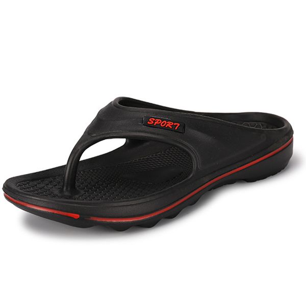 

2020 summer new slippers men fashion eva clip foot flip flops home bathroom non-slip wear-resistant male sandals and slippers, Black