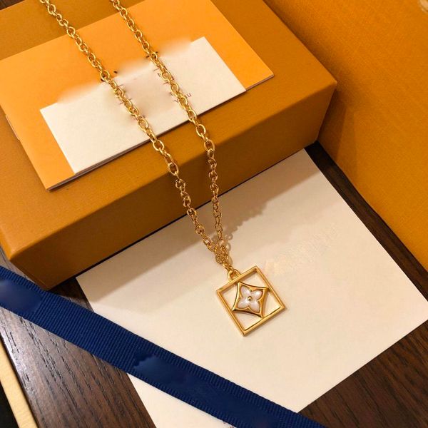 

gold shell diamond necklace designer women necklace rings luxury earrings love bracelet mens 14k gold chains cuban link chain 2020 new, Silver