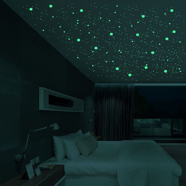 

2019 glow in the dark toys luminous star stickers bedroom sofa fluorescent painting toy pvc stickers for kids room 10pcs