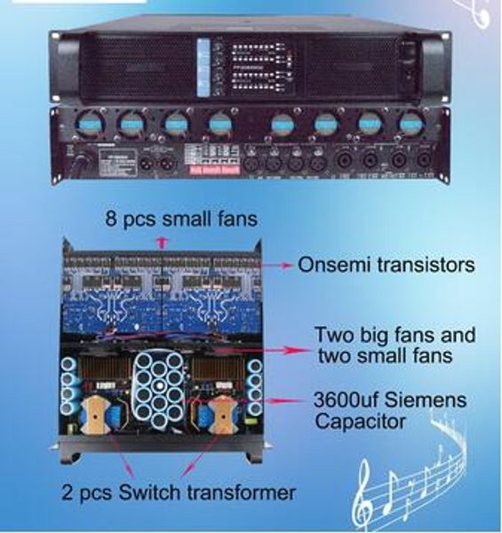 

4-канальный класс звуковая система d усилитель Fp20000q Цифровой усилитель большой мо