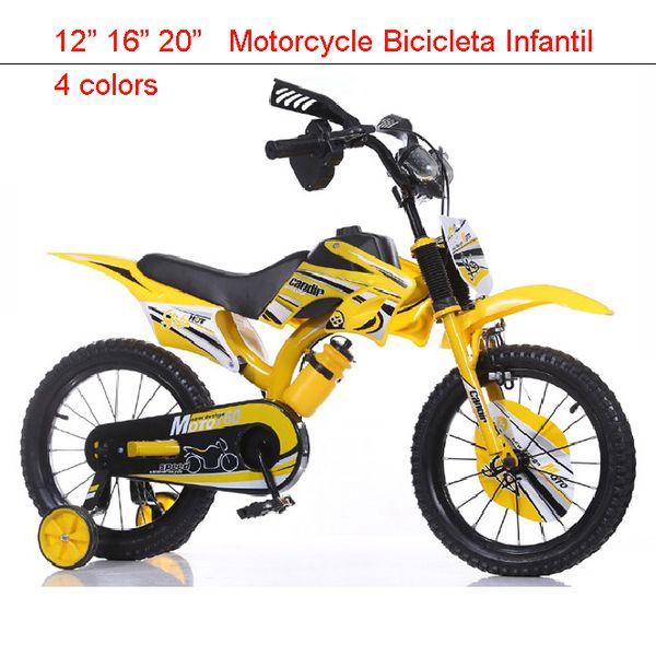

16" mountain bikes for child motorcycle vocalization kids bike toy bar bicicleta infantil 4 colors buggiest mdash pedal child