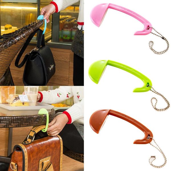 

portable removable plastic bag hook table desk purse handbag holder mini hanger table ornament and for household daily using