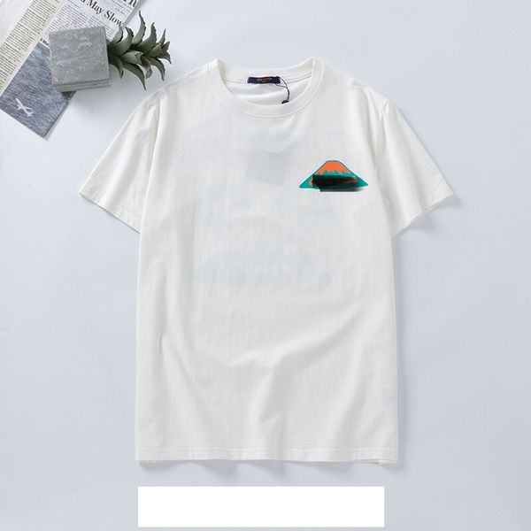 

summer 2020 men's new printed t-shirt lapel t-shirt round neck set short sleeve t-shirt, casual fashion trend t-shirt for men size011, White;black