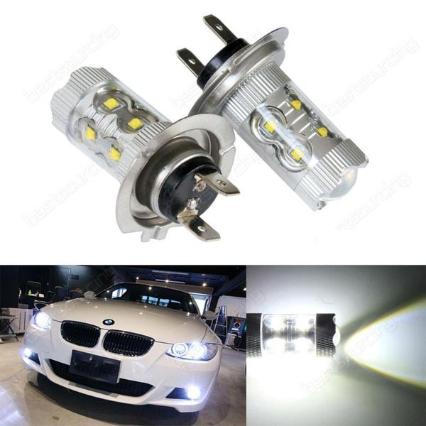 

angrong 2x h7 499 high power 50w led white headlight fog light driving running lamp
