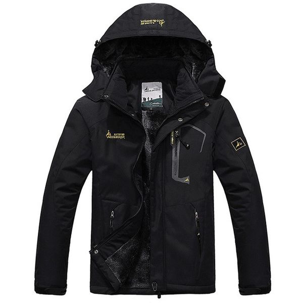 

ick men's winter inner fleece waterproof jacket outdoor sport warm brand coat hiking camping trekking skiing male jackets, Blue;black