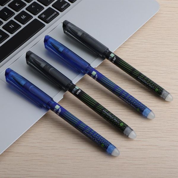 

baikingift 3pcs erasable pen grinding friction temperature erasable pen 0.5mm needle full student stationery
