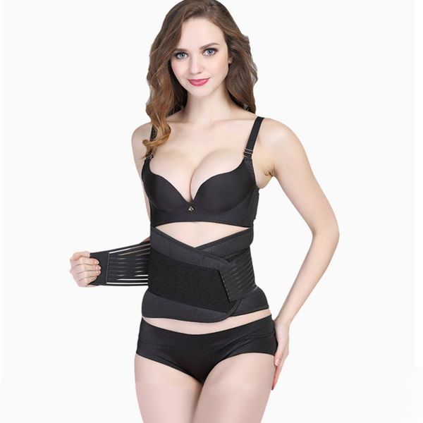 

women pain relief posture waist support trimmer lumbar lower back support belt brace sports safety tx005, Black;gray